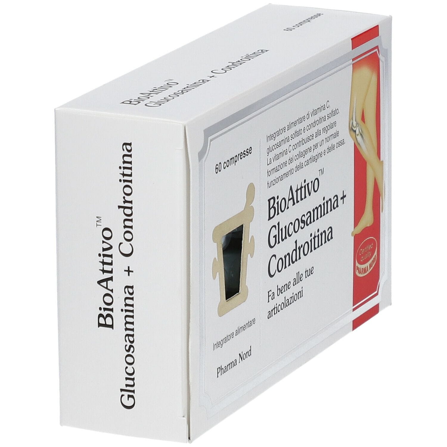 BIOATTIVO GLUCOSAMINA + CONDROITINA 60 COMPRESSE