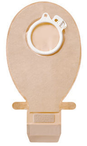 SACCA PER ILEOSTOMIA SISTEMA A 2 PEZZI SENSURA CLICK APERTA RICOPERTA IN TNT FORO 50 MM CAPACITA' 420 ML 30 PEZZI