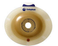 PLACCA PER ILEOSTOMIA E COLOSTOMIA SISTEMA A 2 PEZZI SENSURA CLICK CONVEX LIGHT FORO 28MM FLANGIA 50MM 5 PEZZI