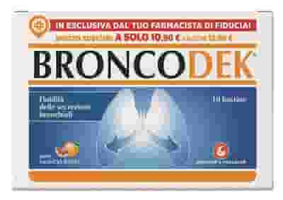 Integratore Broncodek per le vie respiratorie, 10 bustine