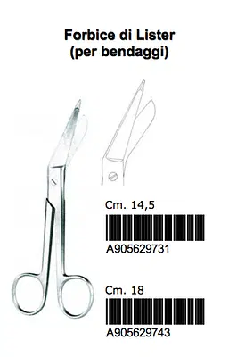 FORBICE DI LISTER 14,5CM PLURIUSO FORBICE DI LISTER 14,5CM PLURIUSO