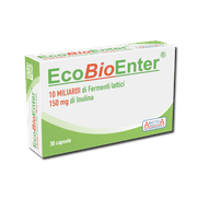Integratore EcoBioEnter con Probiotici e Inulina, 30 Capsule