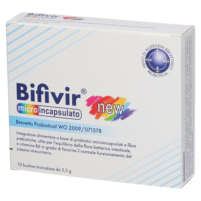 Bifivir New Integratore Probiotico Per Il Benessere Intestinale 10 Bustine Monodose
