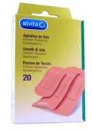 Cerotti di tela Alvita ipoallergenici, 20 pezzi