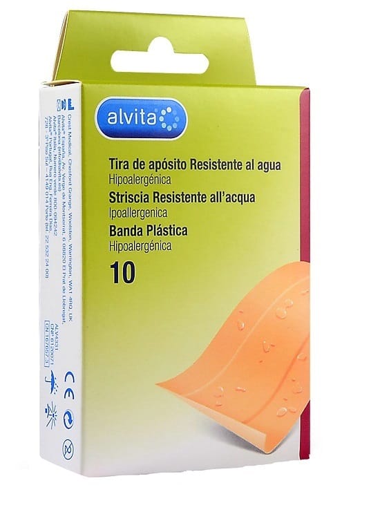Cerotto impermeabile Alvita 10x6cm ritagliabile, 10 pezzi