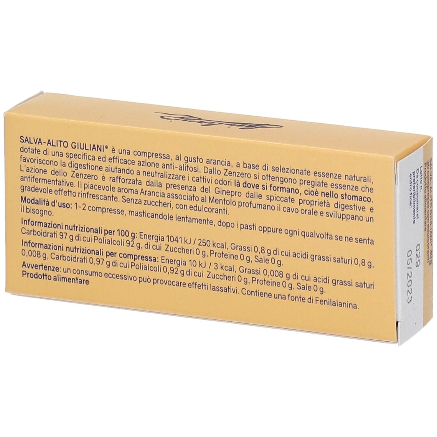 SALVA ALITO GIULIANI ARANCIA 30 COMPRESSE