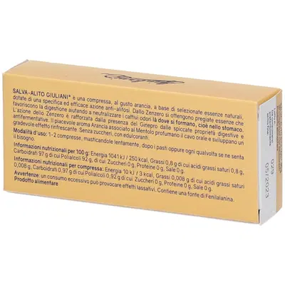 SALVA ALITO GIULIANI ARANCIA 30 COMPRESSE SALVA ALITO GIULIANI ARANCIA 30 COMPRESSE