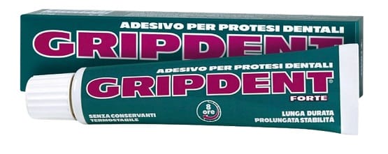 Crema adesiva Gripdent Forte per protesi dentaria, 40g