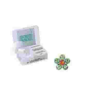 Orecchino Inverness 802 Fiore Peridoto e Topazio 5mm