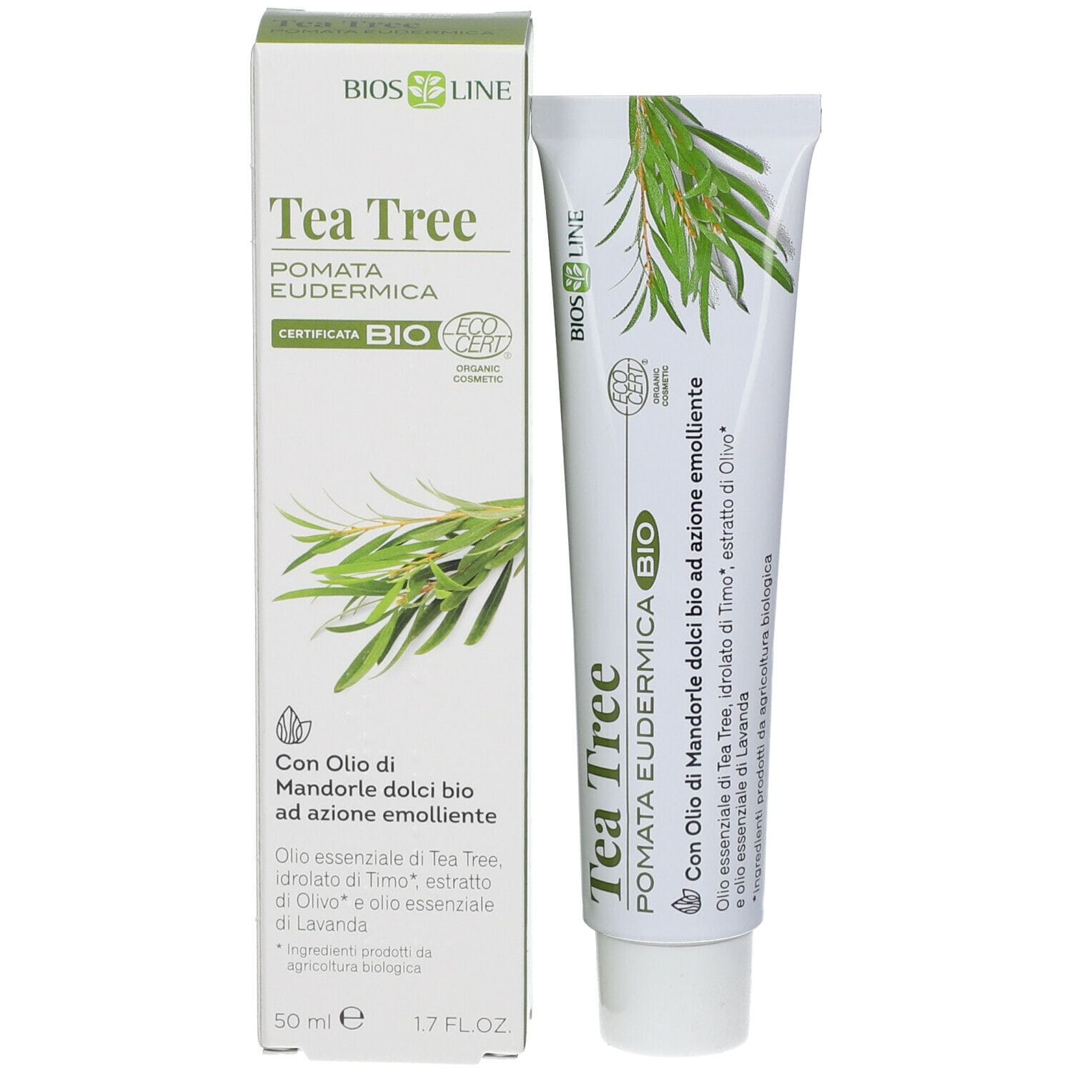 BIOSLINE TEA TREE POMATA EUDERMICA CERT ECOCERT 50 ML