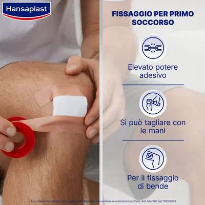 CEROTTO ROCCHETTO HANSAPLAST CLASSIC 5MX2,50CM 1 PEZZO CEROTTO ROCCHETTO HANSAPLAST CLASSIC 5MX2,50CM 1 PEZZO