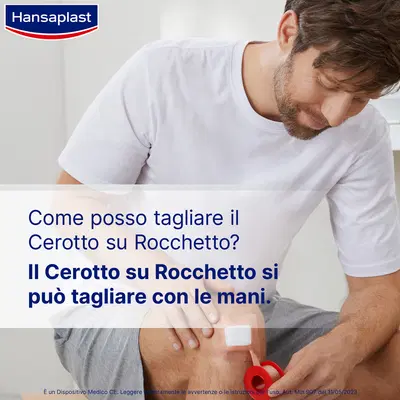 CEROTTO ROCCHETTO HANSAPLAST CLASSIC 5MX2,50CM 1 PEZZO CEROTTO ROCCHETTO HANSAPLAST CLASSIC 5MX2,50CM 1 PEZZO