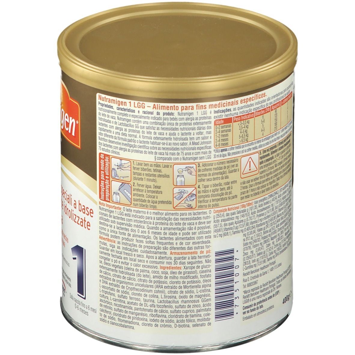 NUTRAMIGEN 1 LGG POLVERE 400 G