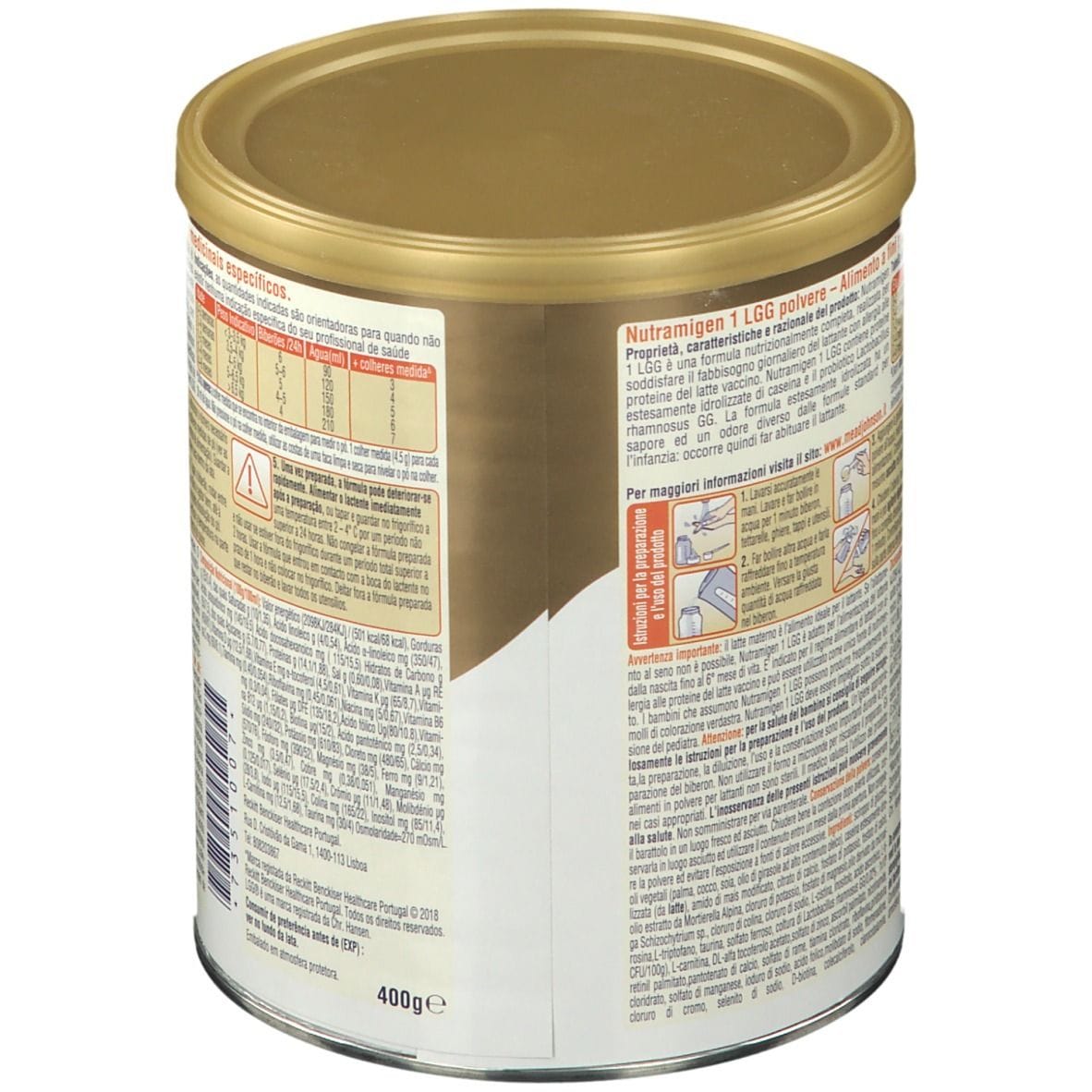 NUTRAMIGEN 1 LGG POLVERE 400 G