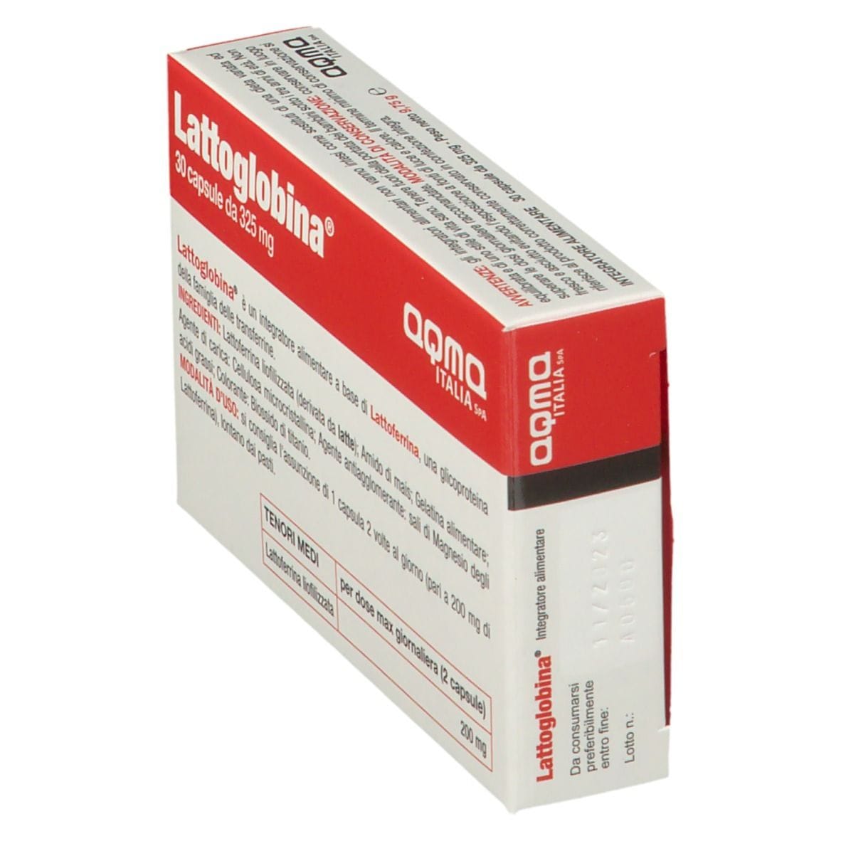 Integratore Lattoglobina alla lattoferrina, 30 capsule
