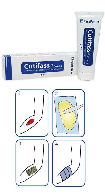 Cutifass Pomata per ferite e ustioni, dispositivo medico 50g