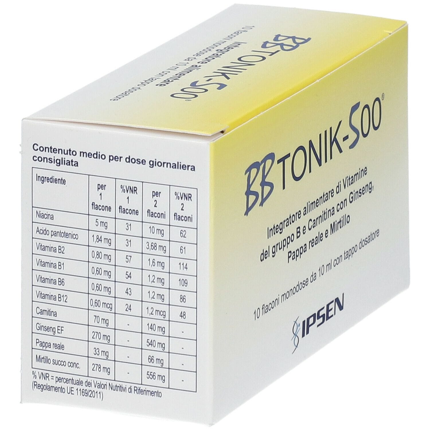 Integratore BBtonik 500 Ipsen, tonico energizzante 10 flaconi