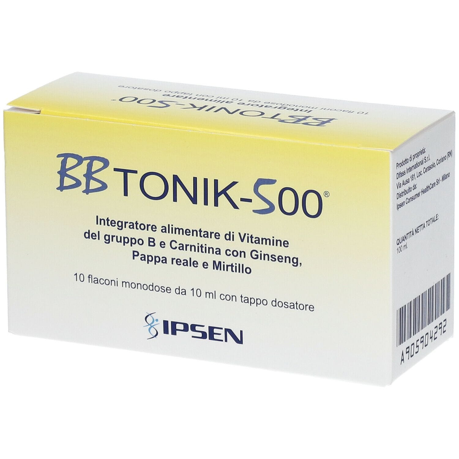 Integratore BBtonik 500 Ipsen, tonico energizzante 10 flaconi
