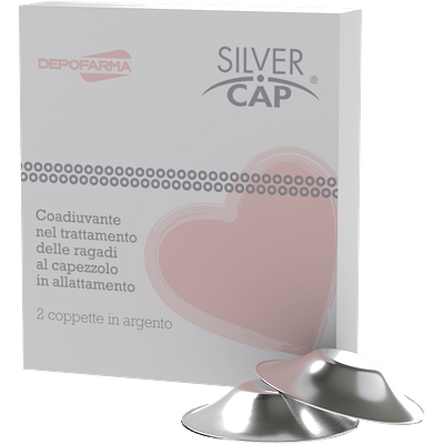 SILVER CAP COPPETTE IN ARGENTO COPRI CAPEZZOLI PER ALLATTAMENTO 2 PEZZI