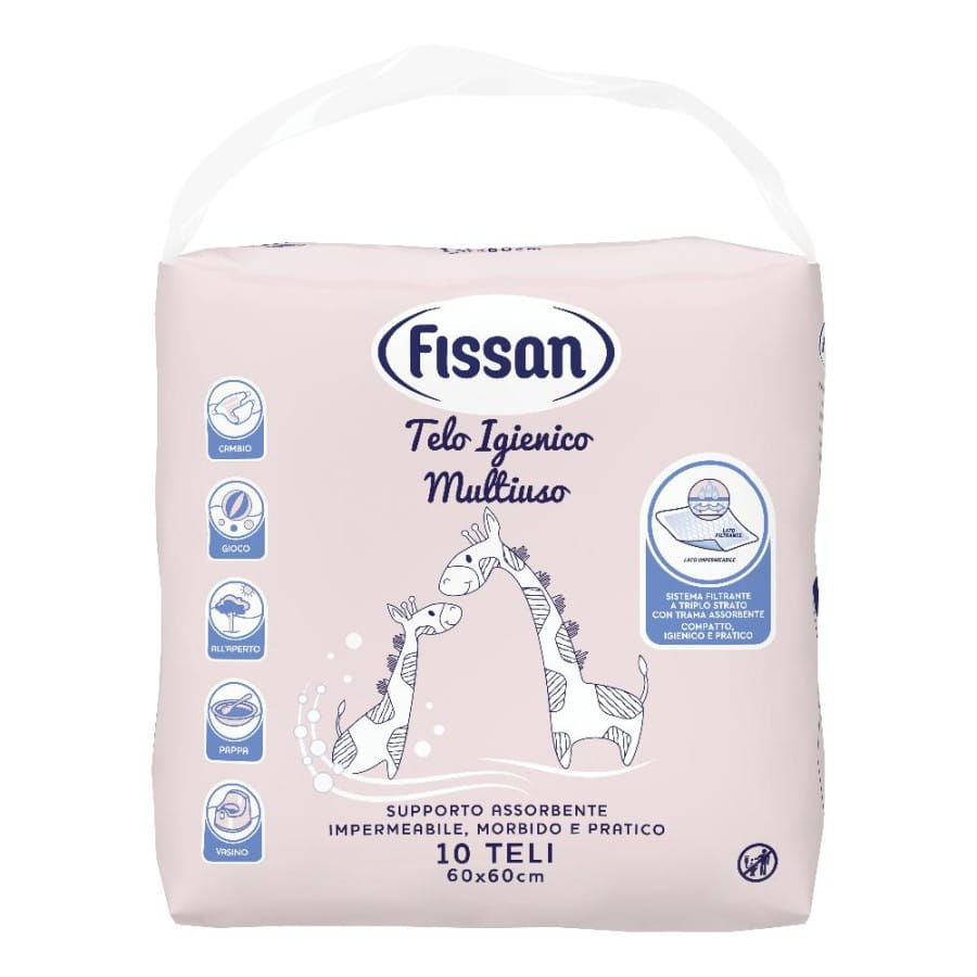 Fissan Teli Igienici 60 X60 Cm 10 Pezzi