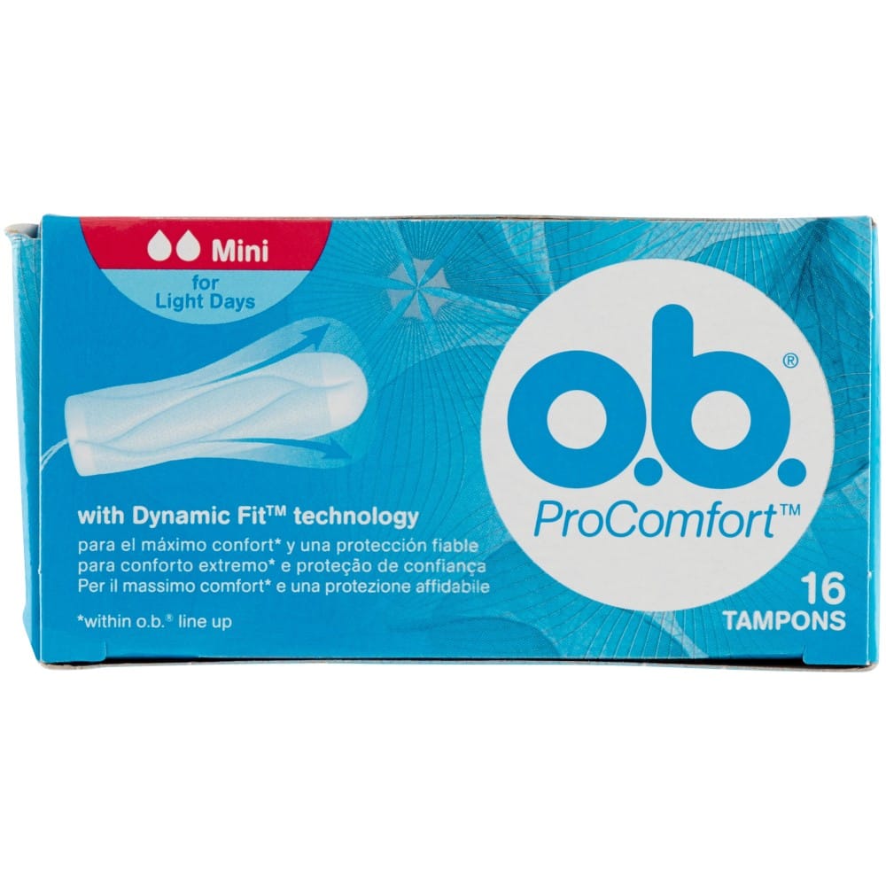 Tamponi o.b. ProComfort Mini per principianti, 16pz