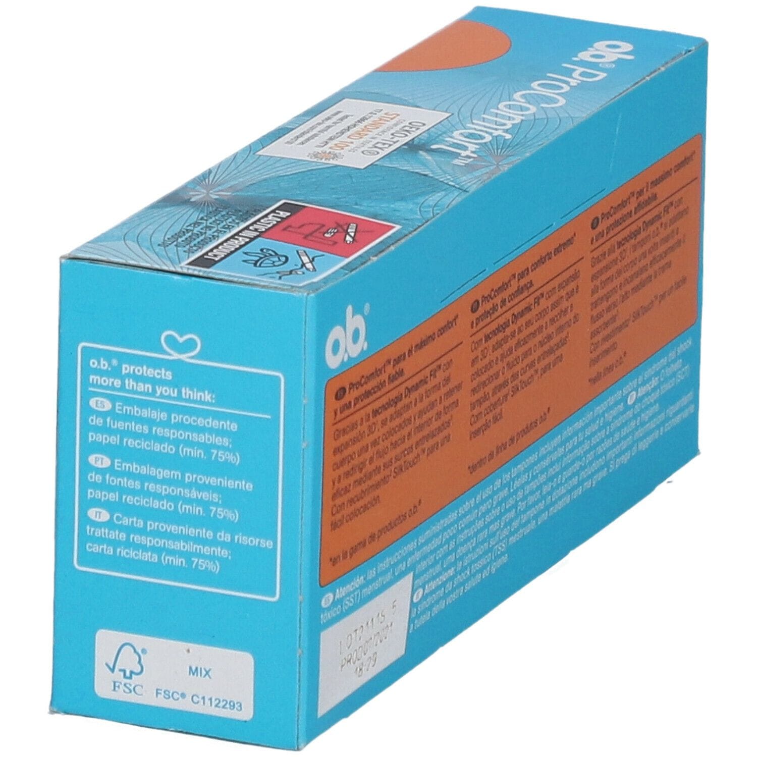 Tamponi o.b. ProComfort Super con tecnologia DynamicFit, 16 pz