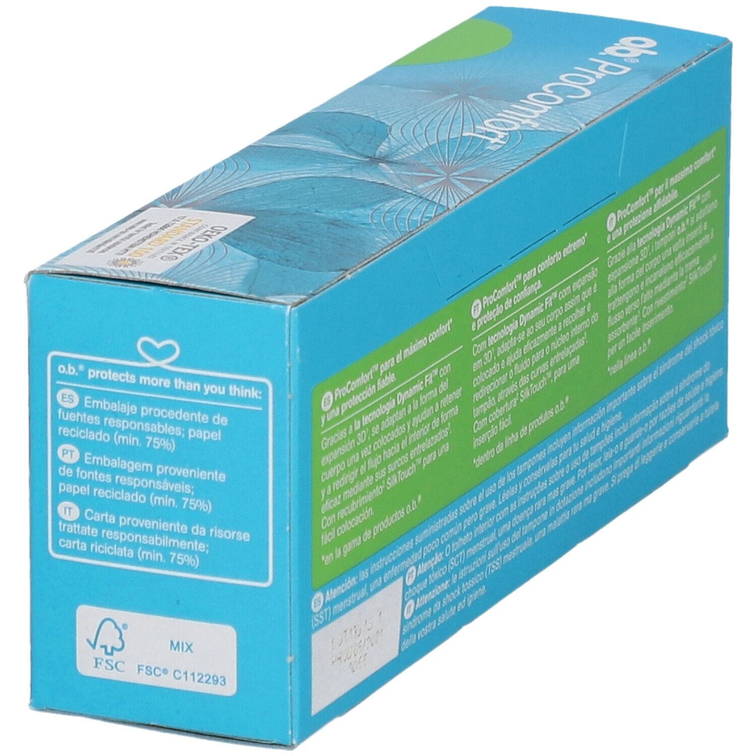 Tamponi OB Super PLUS PRO Comfort con applicatore, 16 pz