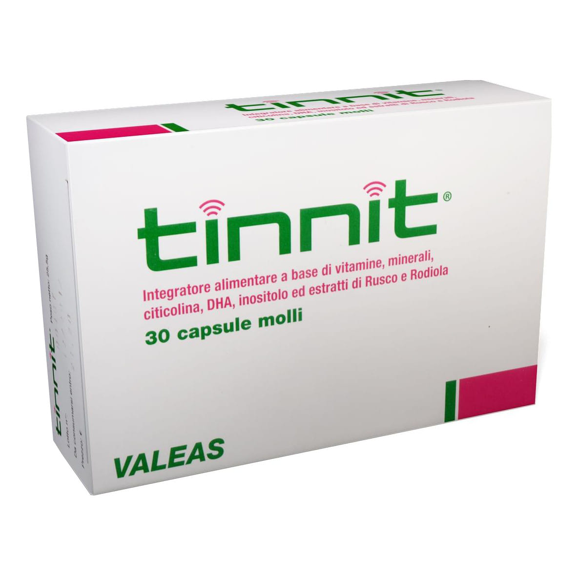 Integratore Tinnit con vitamine e minerali, 30 capsule
