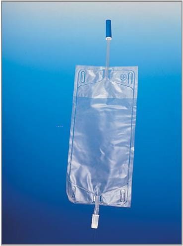 Sacca urina da gamba in PVC 750ml con antireflusso, 30 pezzi