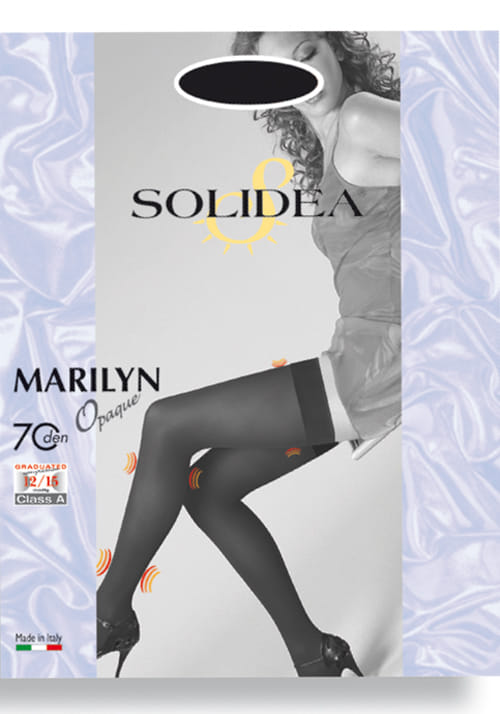 Calza Autoreggente Solidea Marilyn 70 Opaque Moka, Taglia 4