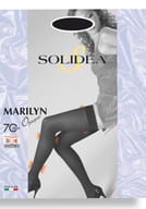 Calza Autoreggente Solidea Marilyn 70 Opaque Moka, Taglia 4