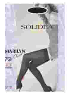 Calza autoreggente Solidea Marilyn 70 opaca nera, compressione graduata