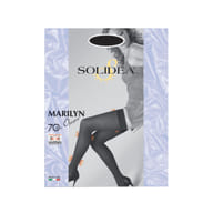 Calza autoreggente Solidea Marilyn 70 Opaque nera, taglia 4