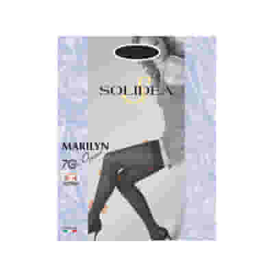 Calza autoreggente Solidea Marilyn 70 Opaque nera, taglia 4