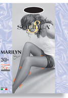 Calza autoreggente Solidea Marilyn 30 Sheer, camel taglia 2