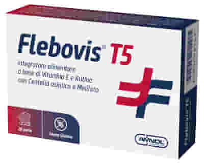 Integratore Flebovis T5 per microcircolo e vene, 20 perle
