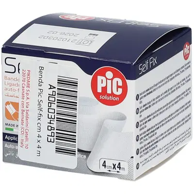 BENDA ELASTICA AUTOADESIVA PIC SELF FIX 4X400 CM FUSTELLA BENDA ELASTICA AUTOADESIVA PIC SELF FIX 4X400 CM FUSTELLA