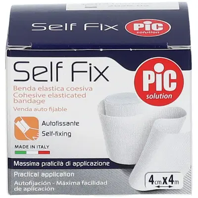 BENDA ELASTICA AUTOADESIVA PIC SELF FIX 4X400 CM FUSTELLA BENDA ELASTICA AUTOADESIVA PIC SELF FIX 4X400 CM FUSTELLA