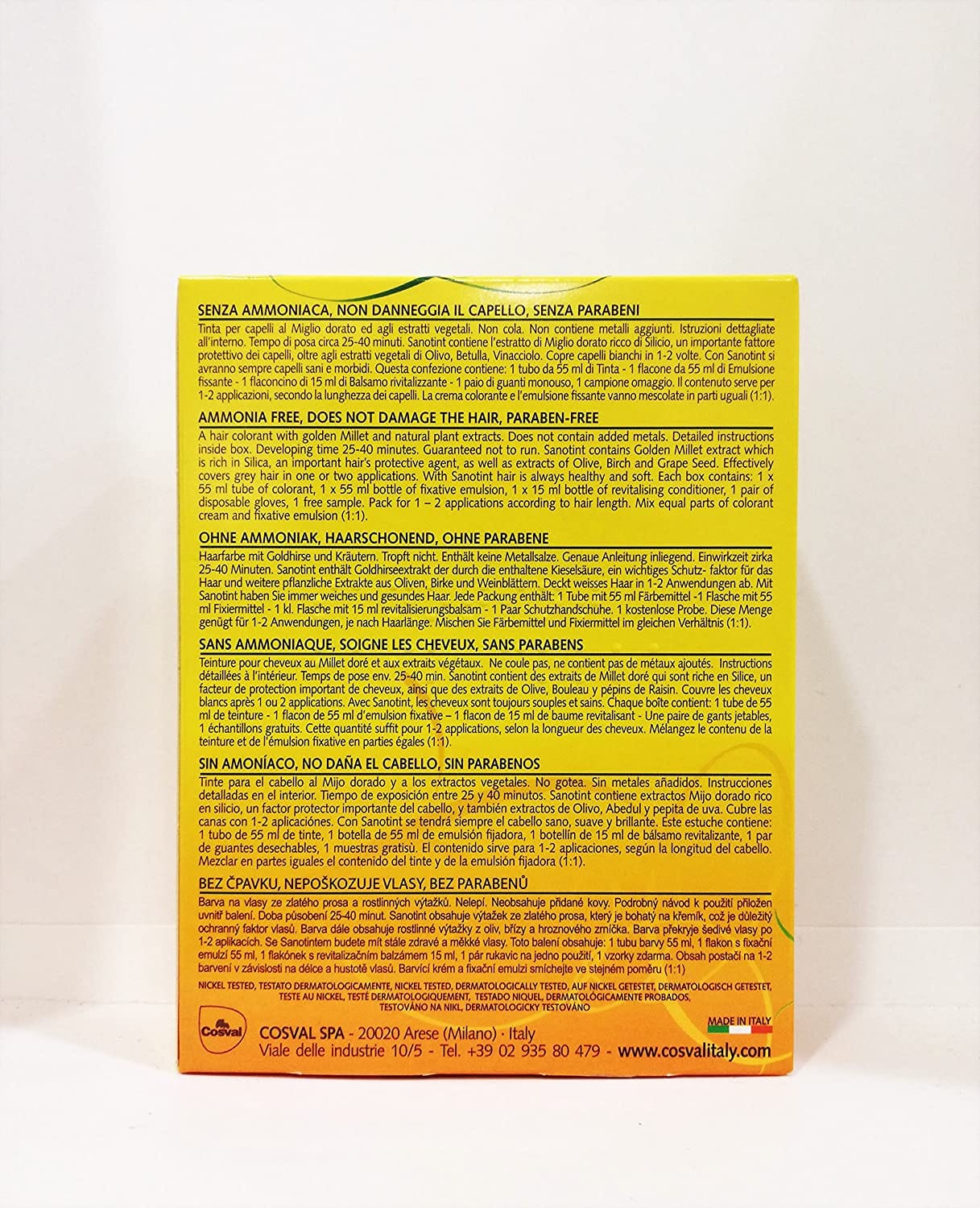 SANOTINT LIGHT TINT BIONDISSIMO DORATO 87 125 ML