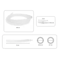 SET TUBI CON FILTRO ANTIBATTERICO, IDROFOBICO PER ASPIRATORI SERIE NEW ASPIRET / NEW ASKIR CE 0123