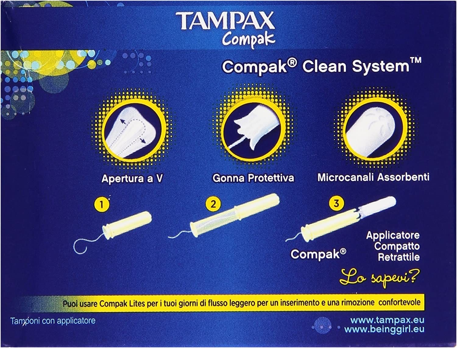 Tampax Compak Regular, assorbenti interni 16 pezzi