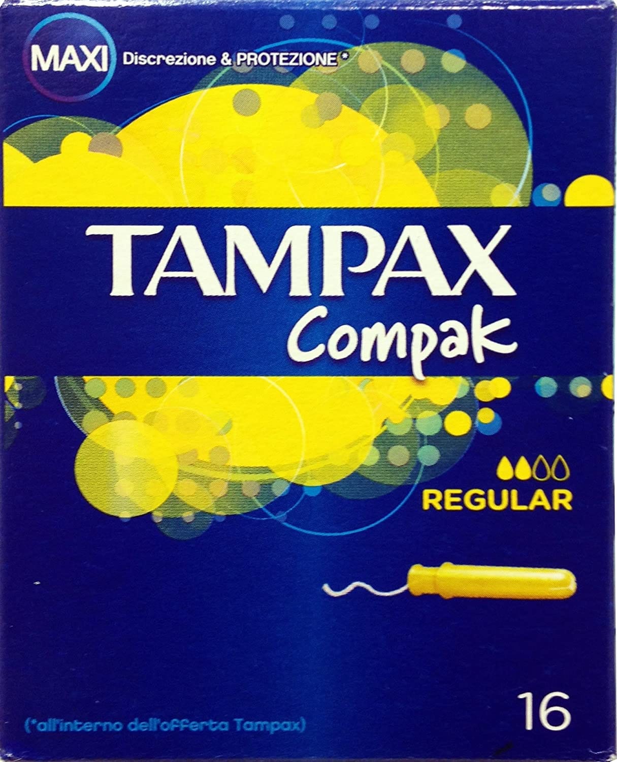 Tampax Compak Regular, assorbenti interni 16 pezzi