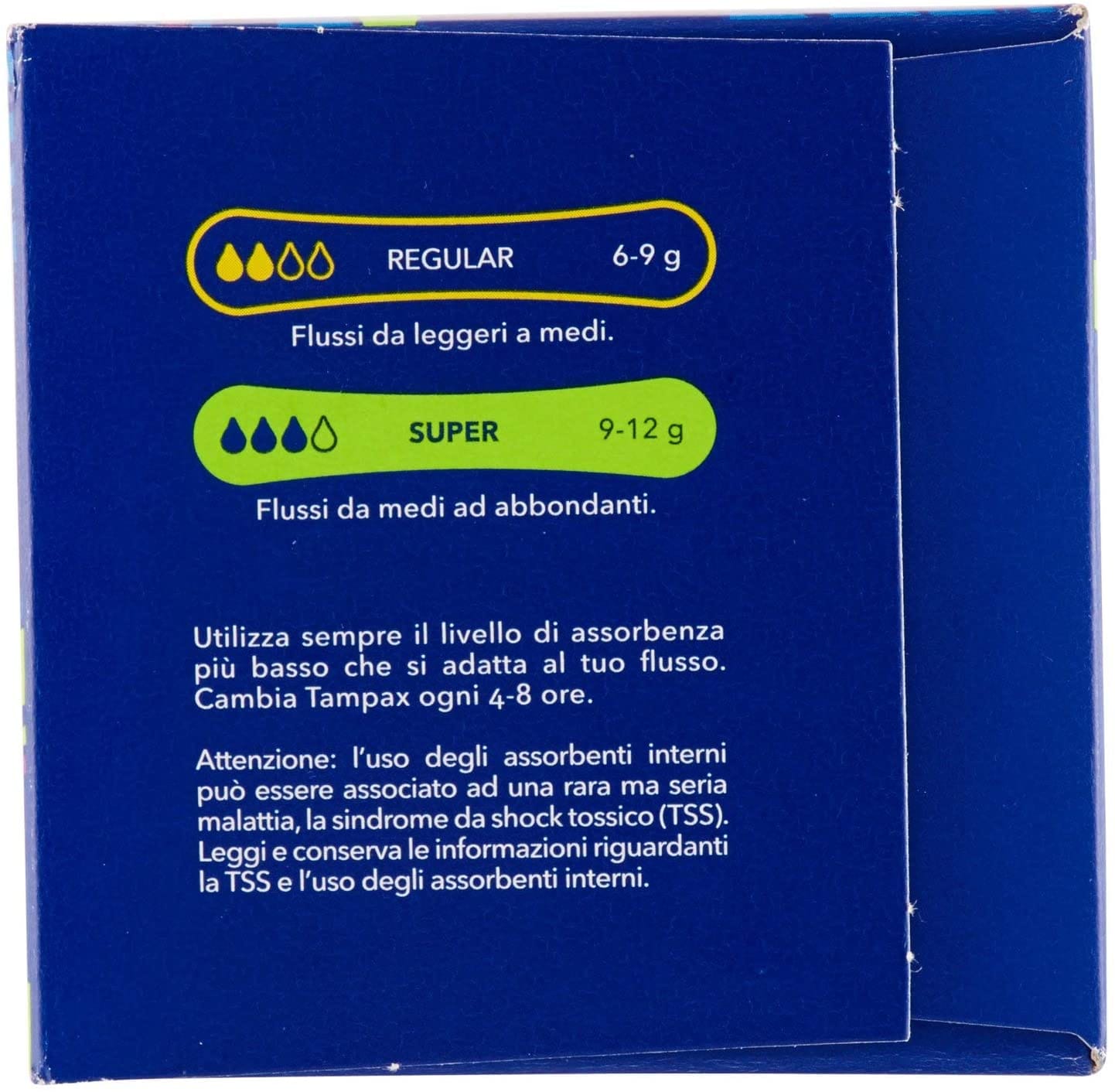 Tamponi Tampax Compak Super con Applicatore, 16 pezzi