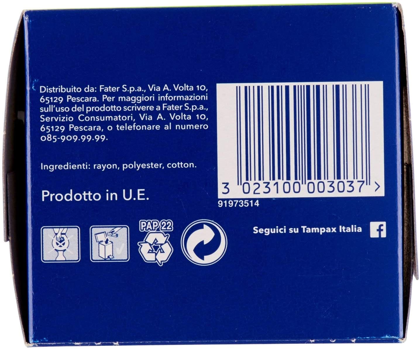 Tamponi Tampax Compak Super con Applicatore, 16 pezzi