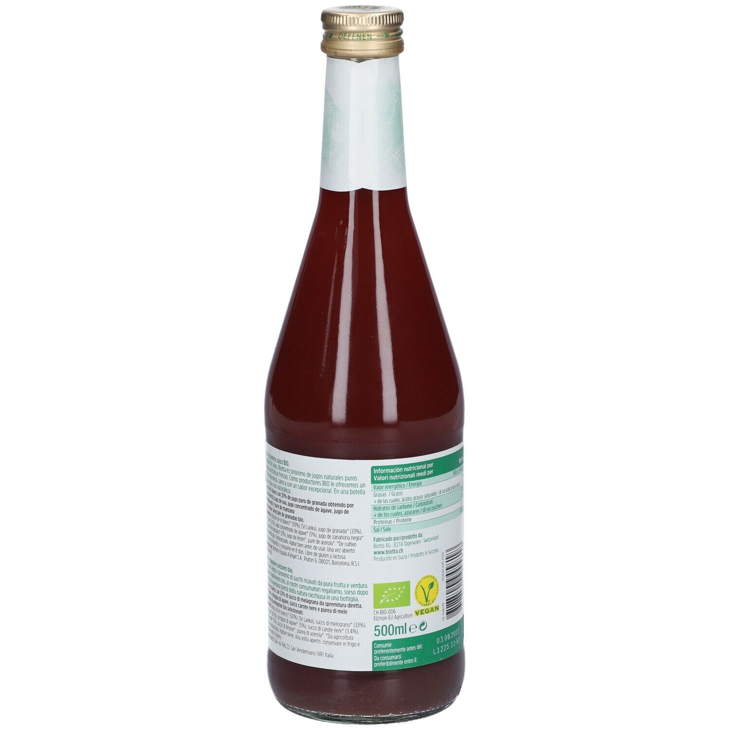 BIOTTA SUCCO DI MELOGRANO 500 ML
