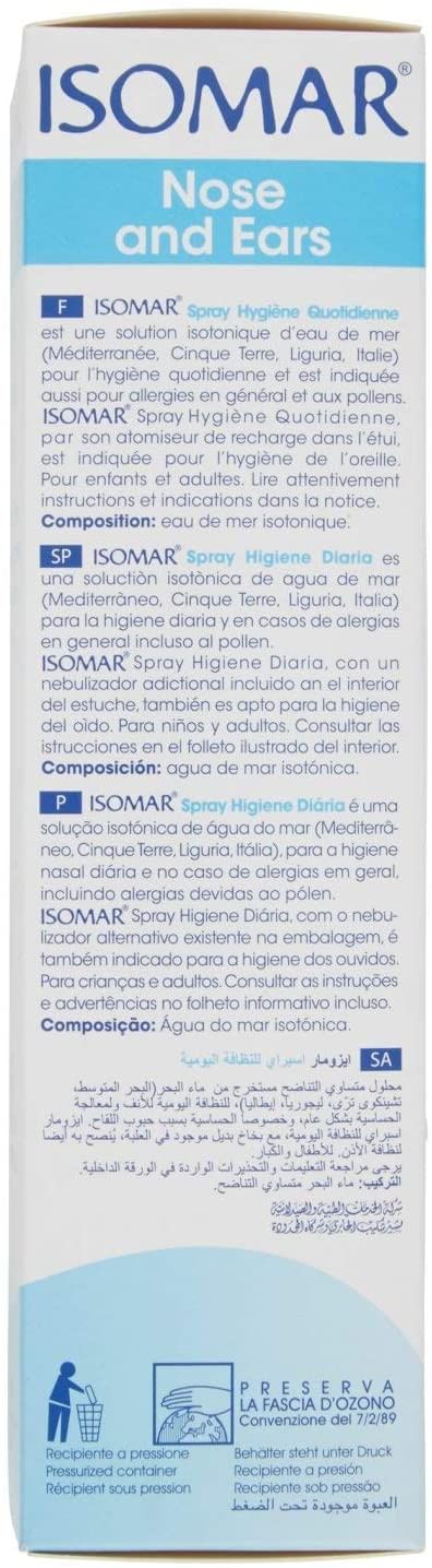 SOLUZIONE ACQUA DI MARE ISOMAR SPRAY IGIENE QUOTIDIANA 100 ML