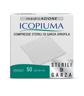 Garza Idrofila Icopiuma 10x10cm, 50 compresse sterili