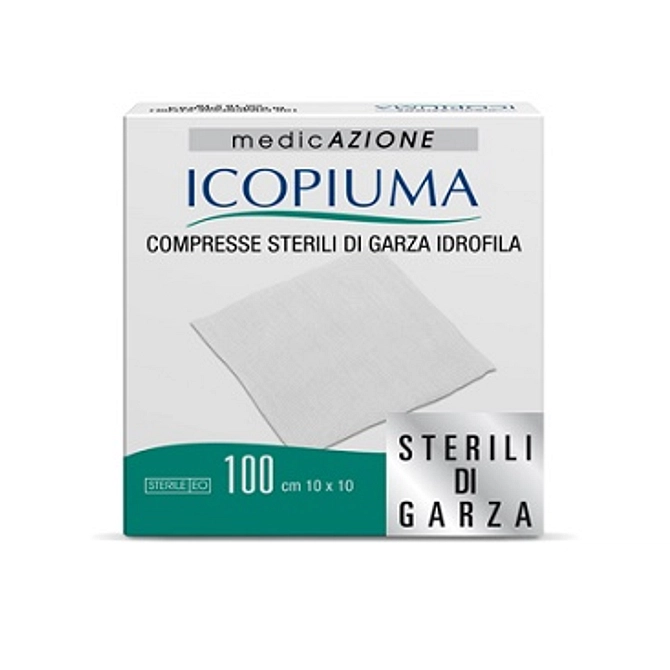 Garza Compressa Idrofila Icopiuma 10 X10 Cm 100 Pezzi