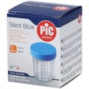 CONTENITORE PIC STERILE TRASPARENTE PER ANALISI DEI FLUIDI ORGANICI 100 ML TAPPO A VITE + ETICHETTA AUTOADESIVA