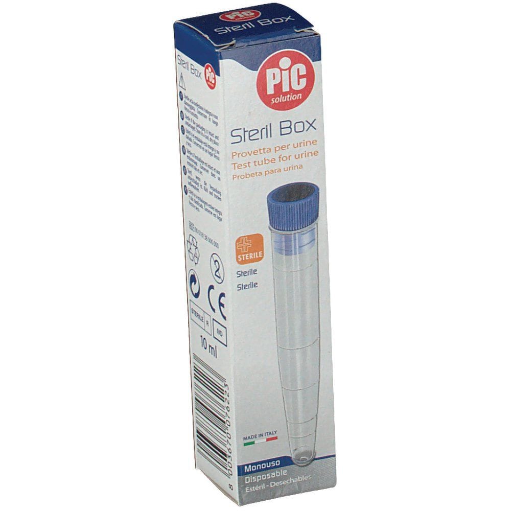 Provetta PIC per analisi urine 12ml con tappo a pressione